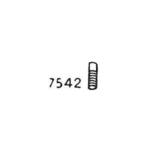 7542 - Pindbolt 31 mm 6 mm møtrik