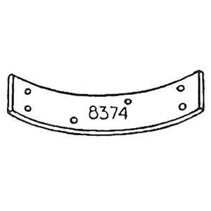 8374 - Bremse Belægning. 5,0mm.