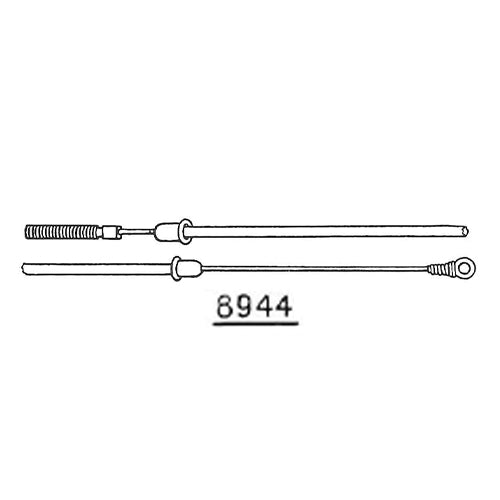 8944 - H - Bowdenkabel til Kobling med fodgear og Ny type gearkasse og Højt fortøj