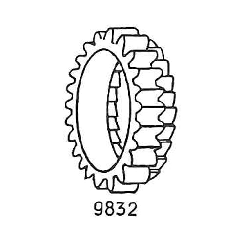 9832 Tandhjul kickstarter